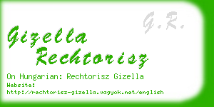 gizella rechtorisz business card
